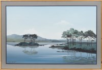 Lot 310 - * STEVE MACGRUER, LOCH ASSYNT oil on canvas,...