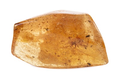 Lot 706 - A LARGE BALTIC AMBER NODULE WITH INSECT INCLUSIONS