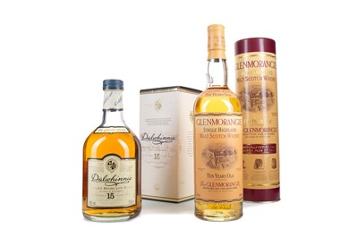 Lot 157 - GLENMORANGIE 10 YEAR OLD AND DALWHINNIE 15 YEAR OLD
