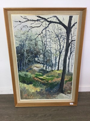 Lot 100 - AUTUMN PASSING, AN OIL BY K TAYLOR