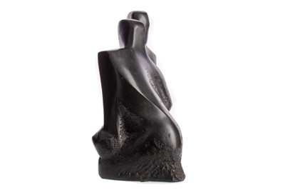 Lot 127 - THE LOVERS EMBRACE, A SCULPTURE BY JOHN BROWN