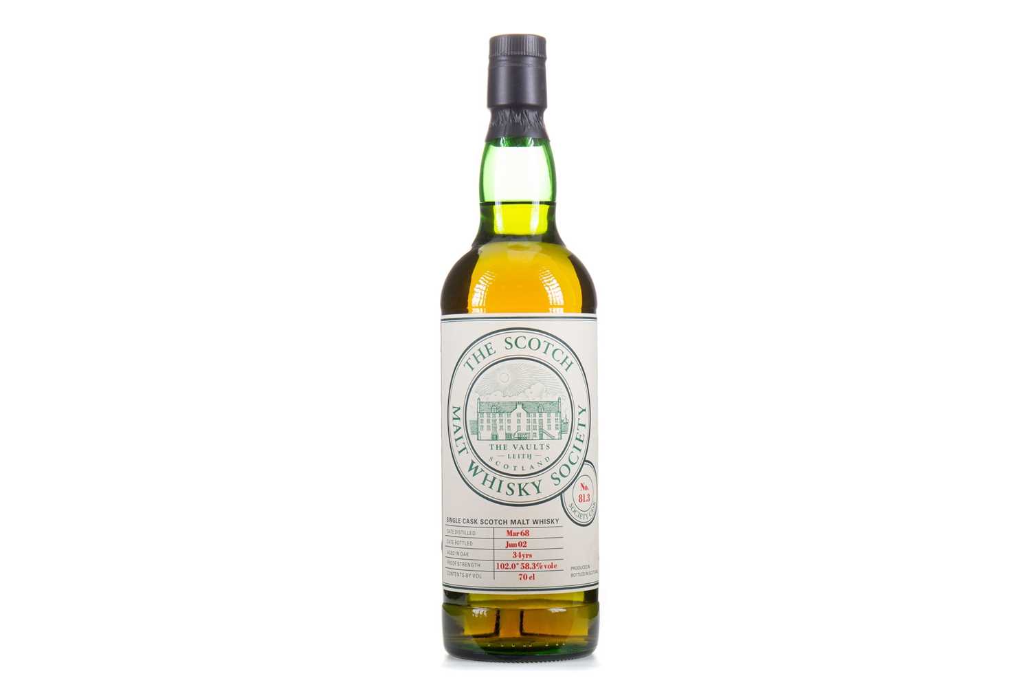 Lot 65 - SMWS 81.3 GLEN KEITH 1968 34 YEAR OLD