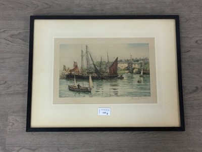 Lot 160 - TWO HAND COLOURED ETCHINGS BY HENRY G. WALKER AND PRINTS