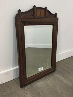 Lot 162 - A VICTORIAN BEVELLED MIRROR
