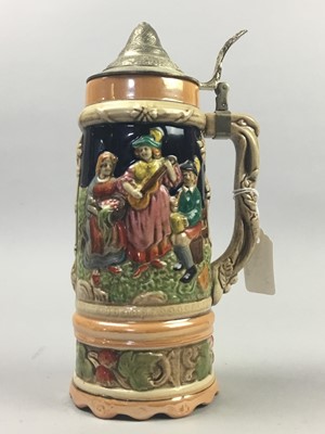 Lot 129 - A GROUP OF VARIOUS BEER STEINS