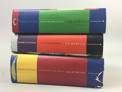 Lot 48 - A FIRST EDITION' HARRY POTTER AND THE HALF-BLOOD PRINCE' AND OTHER HARRY POTTER BOOKS