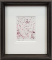 Lot 338 - * JOHN BYRNE RSA, PINK ANGEL etching, signed...