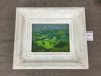 Lot 293 - LANDSCAPE, AN OIL BY ALASTAIR FLATTELY