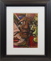 Lot 343 - * FRANK MCFADDEN, MULTIFACETED pastel on paper,...