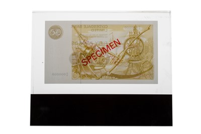 Lot 109 - A CLYDESDALE BANK SPECIMEN £50 NOTE DATED 1981