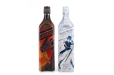 Lot 202 - JOHNNIE WALKER GAME OF THRONES "A SONG OF FIRE" AND JOHNNIE WALKER GAME OF THRONES "WHITE WALKER"