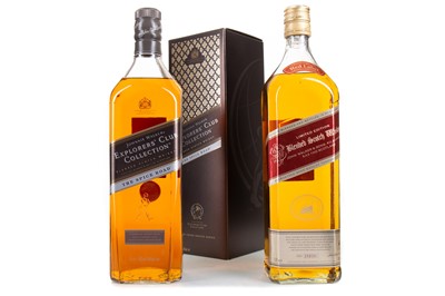 Lot 203 - JOHNNIE WALKER EXPLORERS' CLUB "THE SPICE ROAD" 1L AND JOHNNIE WALKER RED LABEL LIMITED EDITION 1L