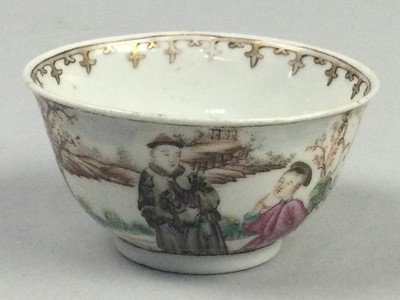 Lot 177 - A LATE 18TH CENTURY CHINESE TEA BOWL AND OTHERS