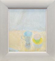 Lot 370 - CATHY CAMPBELL, TWIN oil on canvas, signed...