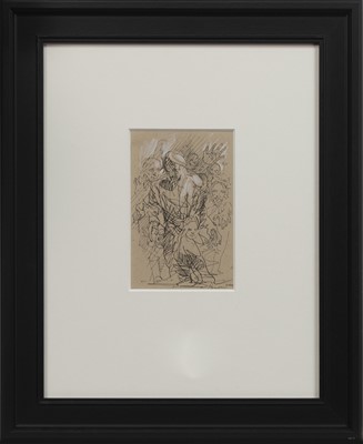 Lot 221 - AN UNTITLED INK BY PETER HOWSON