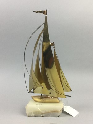 Lot 302 - A DON DEMOTT GILDED KETCH