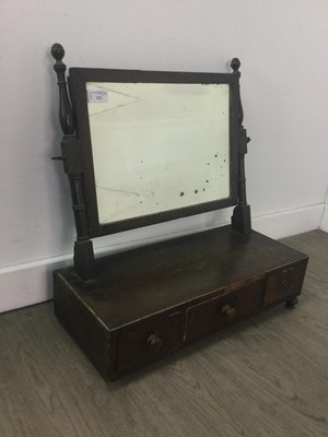 Lot 123 - A MAHOGANY DRESSING MIRROR