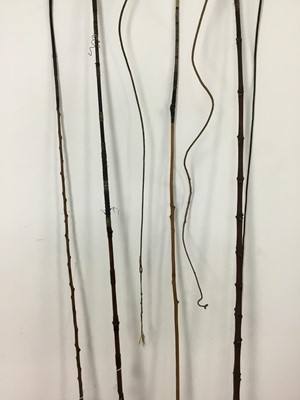 Lot 559 - FOUR 19TH CENTURY CARRIAGE DRIVING WHIPS