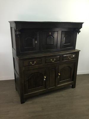 Lot 563 - AN EARLY 18TH CENTURY OAK COURT CUPBOARD