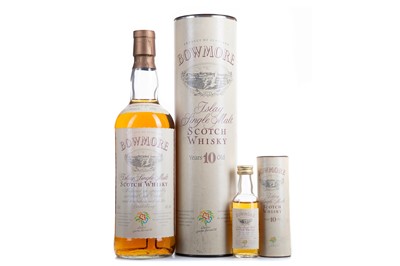 Lot 35 - BOWMORE 10 YEAR OLD FOR GLASGOW GARDEN FESTIVAL 1988 75CL WITH MATCHING 5CL MINIATURE
