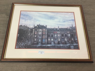 Lot 328 - OIL PAINTING STILL LIFE BY C. SCHERT AND A PHOTOGRAPHIC GLASGOW STREET SCENE BY A PATON