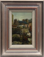 Lot 377 - * JOE MCINTYRE, BROUGHTY FERRY HARBOUR oil on...