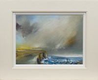 Lot 378 - * ROSANNE BARR, A WET DAY oil on canvas,...