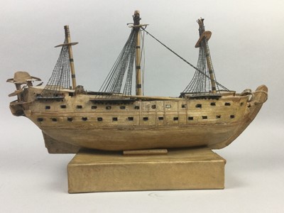 Lot 333 - A SCRATCH BUILT MODEL OF THE HMS VICTORY