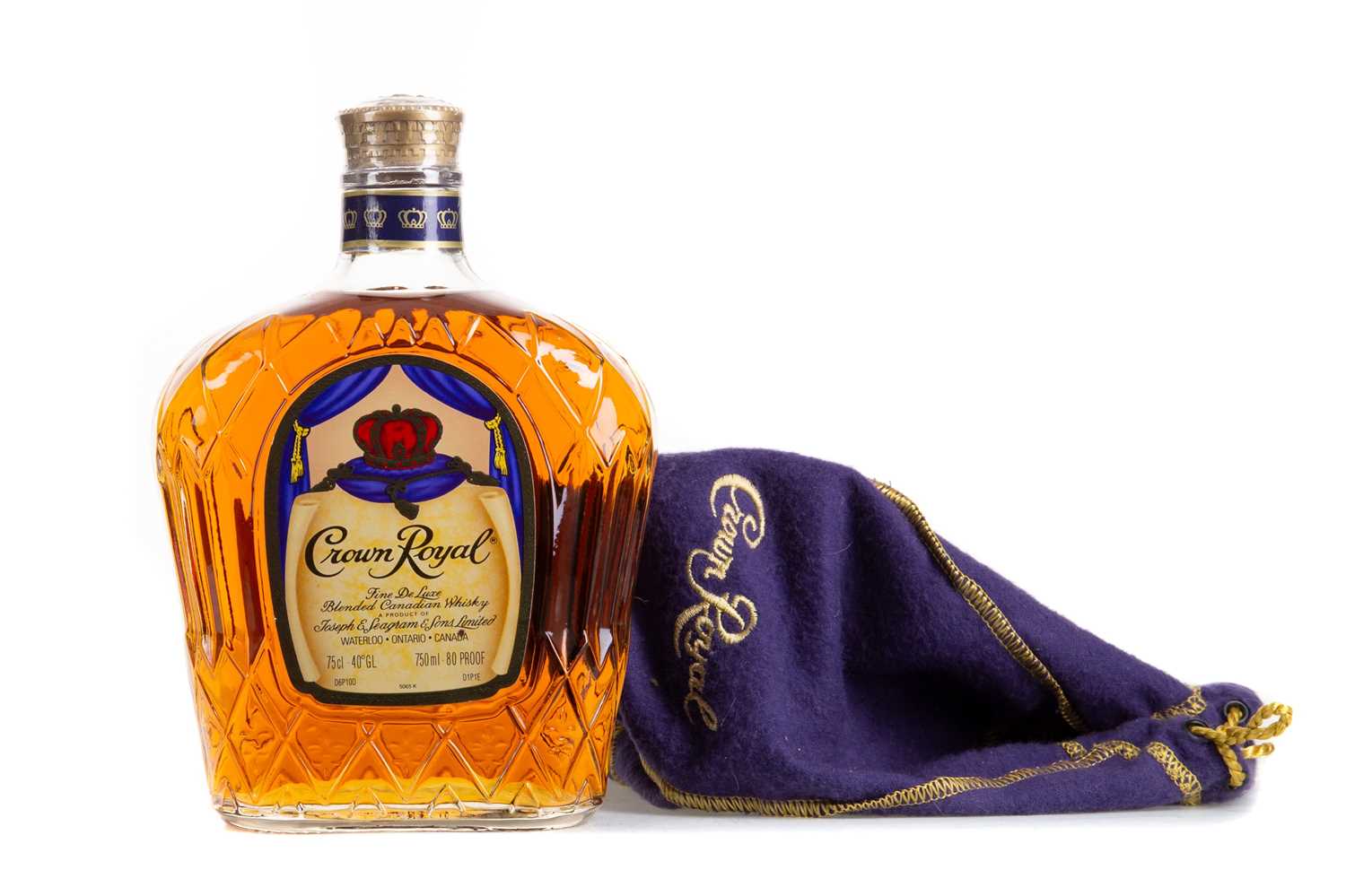 Lot 37 - CROWN ROYAL CANADIAN WHISKY 75CL