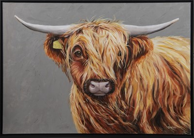 Lot 224 - AIME WITH ATTITUDE, AN OIL BY LYNNE JOHNSTONE