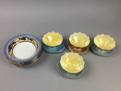 Lot 527 - AN ELIZABETH MARY WATT HANDPAINTED DISH AND OTHER CERAMICS