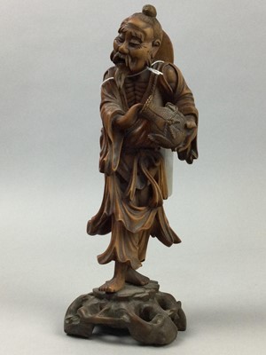 Lot 30 - THREE CHINESE CARVINGS