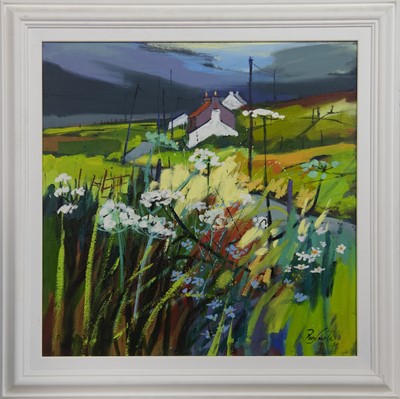 Lot 230 - GABLES, GEARY, A LARGE OIL BY THE LATE PAM CARTER (1952 - 2022)