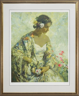 Lot 83 - BELLEZA SERENA, A SIGNED LIMITED EDITION SERIGRAPH BY JOSE ROYO