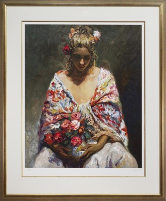 Lot 82 - MIRAME, A SIGNED LIMITED EDITION SERIGRAPH BY JOSE ROYO