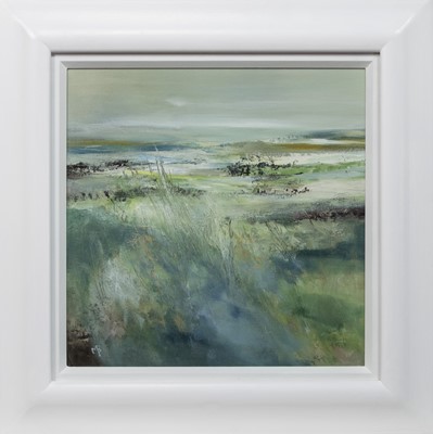 Lot 240 - EDGE OF THE SEA, AN OIL BY MAY BYRNE