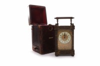 Lot 11 - LATE 19TH CENTURY FRENCH CARRIAGE CLOCK the...
