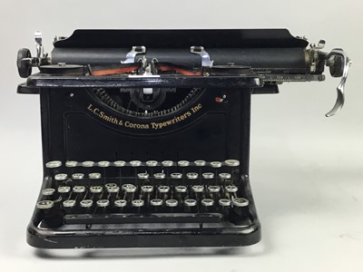 Lot 470 - AN LC SMITH AND CORINA TYPEWRITER