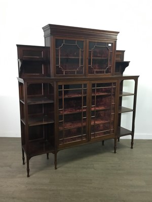 Lot 728 - A LATE VICTORIAN ROSEWOOD DISPLAY CABINET