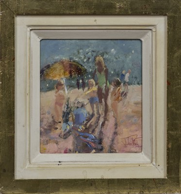Lot 162 - FAMILY DAY OUT, AN OIL BY JOHN BOYD