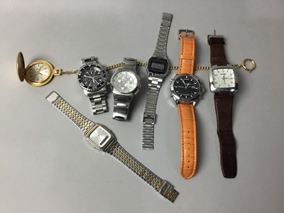 Lot 535 - A COLLECTION OF GENTLEMAN'S FASHION WATCHES