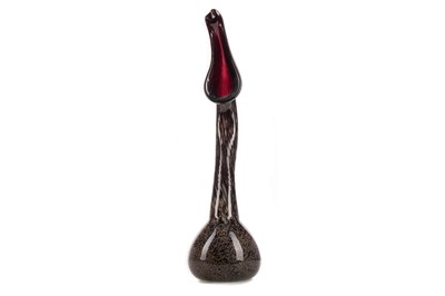 Lot 271 - A GLASS JACK-IN-THE-PULPIT VASE BY JOHN DITCHFIELD