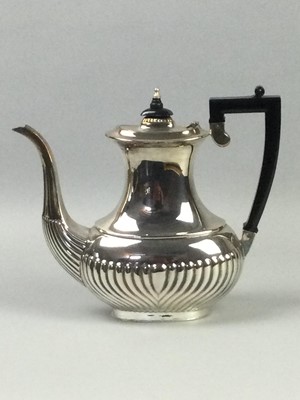 Lot 197 - A SILVER PLATED SERVING TRAY AND OTHER SILVER PLATE