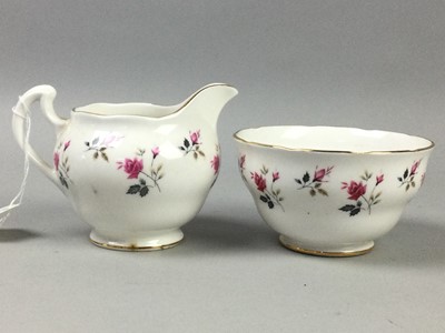 Lot 198 - A ROYAL OSBORNE FLORAL DECORATED PART TEA SERVICE