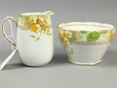Lot 199 - AN OLD ROYAL CHINA FLORAL DECORATED PART TEA SERVICE