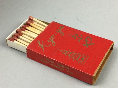 Lot 9 - ASSORTED MATCHBOOKS AND A COMPACT