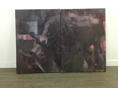 Lot 131 - A DIPTYCH BY JAKE WOOD EVANS