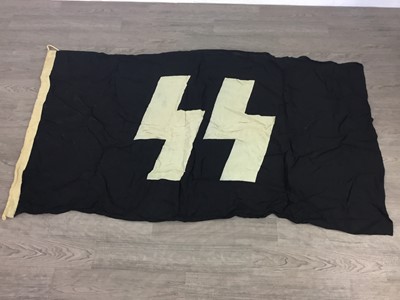 Lot 132 - A THIRD REICH-TYPE N.S.D.A.P. FLAG, ALONG WITH THREE OTHERS