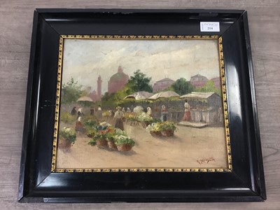 Lot 214 - VIENNA FLOWER MARKET BY K DROGSLER