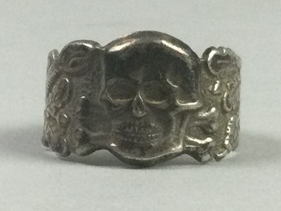 Lot 66 - A REPRODUCTION S.S. LOYALTY RING AND OTHERS
